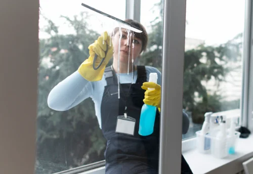 Nettoyage de vitres intérieures et extérieures à Saint-Priest-Ligoure